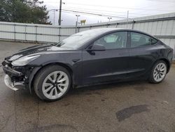 Salvage cars for sale at auction: 2022 Tesla Model 3