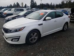 Salvage cars for sale at Graham, WA auction: 2015 KIA Optima LX