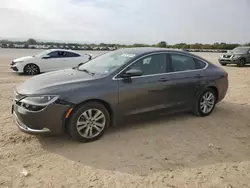 Salvage cars for sale at San Antonio, TX auction: 2015 Chrysler 200 Limited