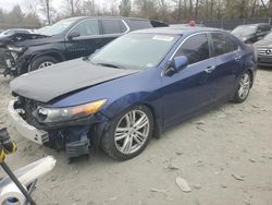 Salvage cars for sale at Waldorf, MD auction: 2011 Acura TSX