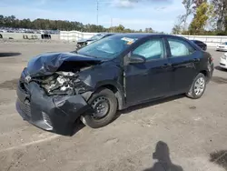 Salvage cars for sale at Dunn, NC auction: 2016 Toyota Corolla L