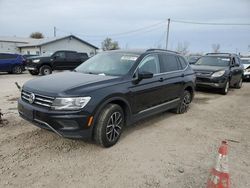 Salvage cars for sale at Pekin, IL auction: 2021 Volkswagen Tiguan SE