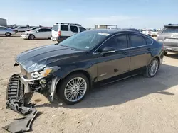 Salvage cars for sale at Amarillo, TX auction: 2014 Ford Fusion SE Hybrid