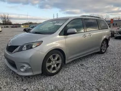 Salvage cars for sale at Barberton, OH auction: 2014 Toyota Sienna Sport