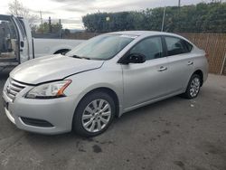 Salvage cars for sale at San Martin, CA auction: 2015 Nissan Sentra S