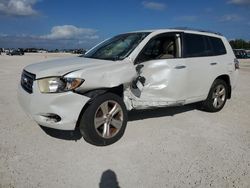 Salvage cars for sale at Arcadia, FL auction: 2008 Toyota Highlander Limited