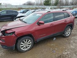 Salvage cars for sale at Davison, MI auction: 2014 Jeep Cherokee Limited