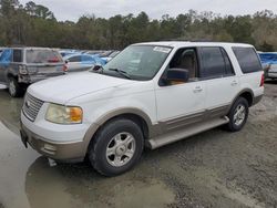 Salvage cars for sale at Savannah, GA auction: 2003 Ford Expedition Eddie Bauer