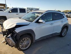 Salvage cars for sale from Copart Grand Prairie, TX: 2021 Hyundai Kona SEL