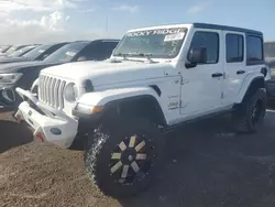 Jeep Wrangler Unlimited Sahara salvage cars for sale: 2018 Jeep Wrangler Unlimited Sahara