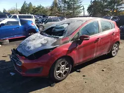 Burn Engine Cars for sale at auction: 2014 Ford Fiesta SE