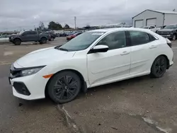 Honda salvage cars for sale: 2018 Honda Civic EX