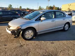 Carros salvage sin ofertas aún a la venta en subasta: 2008 Honda Civic Hybrid