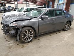 Salvage cars for sale at East Granby, CT auction: 2017 Acura TLX Tech