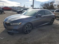 Salvage cars for sale from Copart Oklahoma City, OK: 2019 Honda Accord Sport