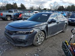 Salvage cars for sale from Copart Madisonville, TN: 2022 Honda Civic LX