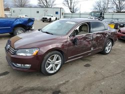 Salvage cars for sale at Moraine, OH auction: 2013 Volkswagen Passat SEL