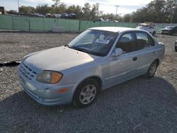 Salvage cars for sale from Copart Riverview, FL: 2003 Hyundai Accent GL