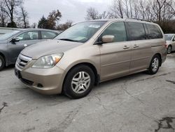 Honda salvage cars for sale: 2007 Honda Odyssey EXL