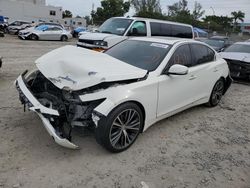 Salvage cars for sale from Copart Opa Locka, FL: 2015 Infiniti Q50 Base