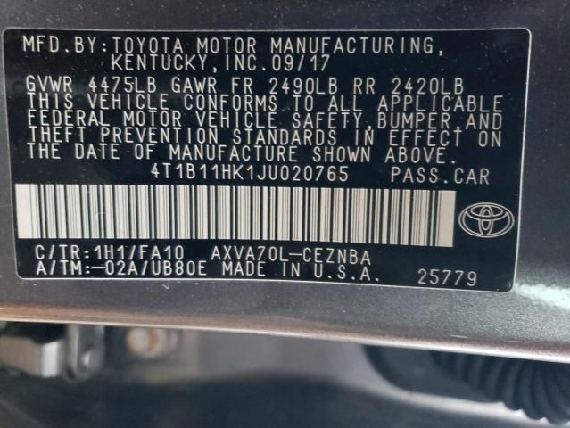 2018 Toyota Camry L