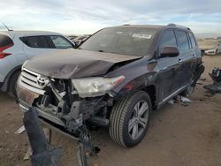 Salvage cars for sale at Brighton, CO auction: 2012 Toyota Highlander Limited