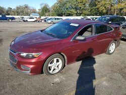 Chevrolet salvage cars for sale: 2016 Chevrolet Malibu LS