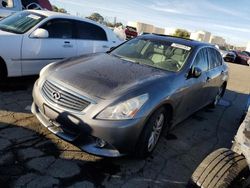 Salvage cars for sale from Copart Martinez, CA: 2013 Infiniti G37 Base