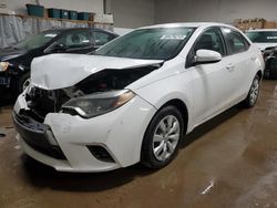 Salvage cars for sale at Elgin, IL auction: 2015 Toyota Corolla L