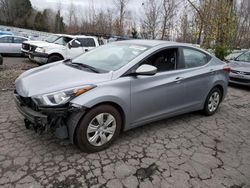 Salvage cars for sale at Portland, OR auction: 2016 Hyundai Elantra SE