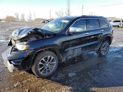 Salvage cars for sale at Montreal Est, QC auction: 2017 Jeep Grand Cherokee Overland