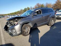 Salvage cars for sale at Brookhaven, NY auction: 2017 Toyota Highlander SE