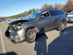 Toyota Highlander salvage cars for sale: 2017 Toyota Highlander SE