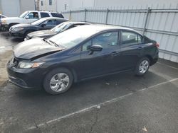 Salvage cars for sale at Vallejo, CA auction: 2015 Honda Civic LX