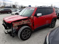 Jeep Vehiculos salvage en venta: 2016 Jeep Renegade Limited