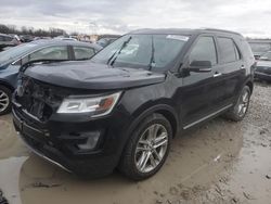 Salvage cars for sale at Cahokia Heights, IL auction: 2016 Ford Explorer Limited