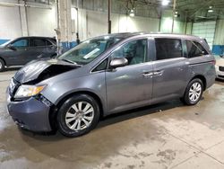 Salvage cars for sale at Woodhaven, MI auction: 2016 Honda Odyssey EXL