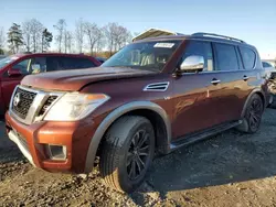 Salvage cars for sale at Spartanburg, SC auction: 2017 Nissan Armada SV