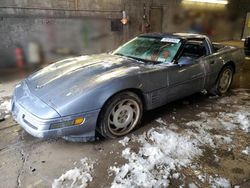 Salvage cars for sale at Angola, NY auction: 1991 Chevrolet Corvette