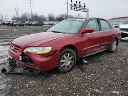 Carros salvage a la venta en subasta: 2002 Honda Accord SE