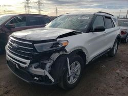 Salvage cars for sale at Elgin, IL auction: 2022 Ford Explorer XLT