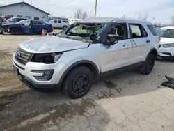 Salvage cars for sale at Dyer, IN auction: 2016 Ford Explorer Police Interceptor