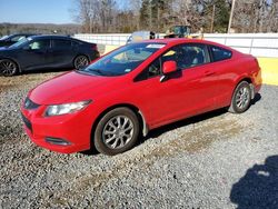 Vehiculos salvage en venta de Copart Concord, NC: 2013 Honda Civic LX