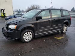 Salvage cars for sale at Woodburn, OR auction: 2015 Dodge Grand Caravan SE