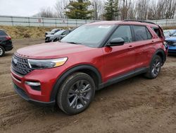 Salvage cars for sale at Davison, MI auction: 2022 Ford Explorer XLT