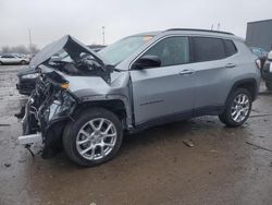 Salvage cars for sale from Copart Woodhaven, MI: 2022 Jeep Compass Latitude LUX