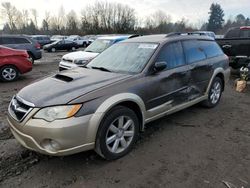 Salvage cars for sale from Copart Portland, OR: 2008 Subaru Outback 2.5I