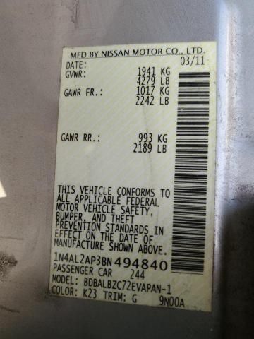 2011 Nissan Altima Base