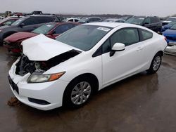 Honda Civic salvage cars for sale: 2012 Honda Civic LX