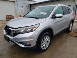 Salvage cars for sale at Pekin, IL auction: 2015 Honda CR-V EXL